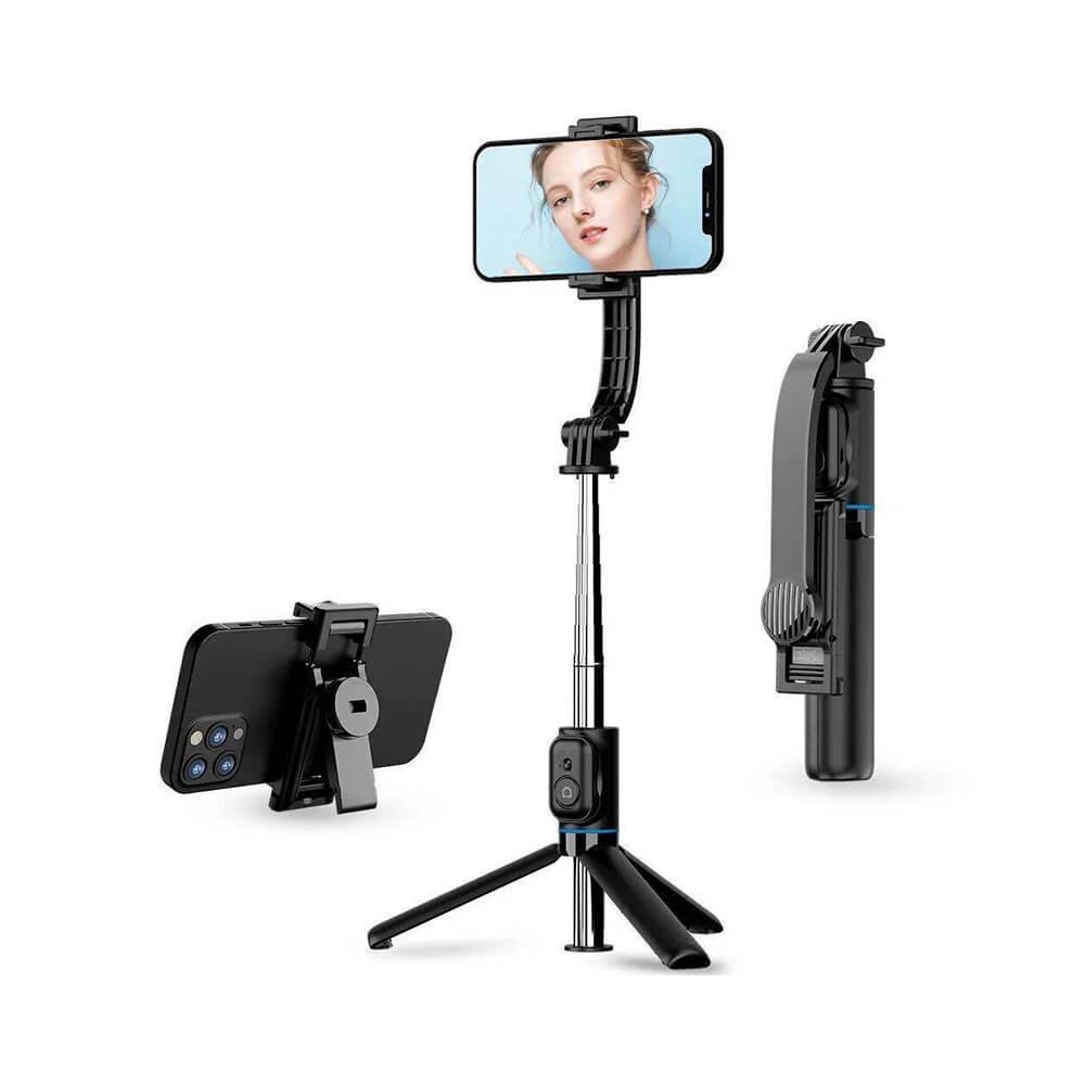 AWEI Compact Desktop Selfie Stick & Tripod with Bluetooth Remote