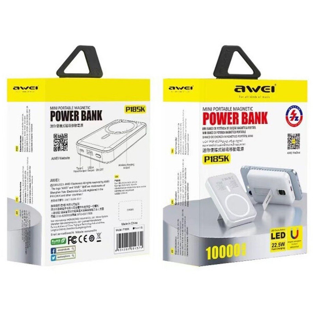 AWEI P185K 20000mAh 45W Ultra Fast PD Power Bank for Laptops & Phones