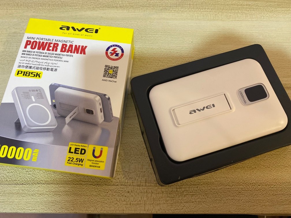 AWEI P185K 20000mAh 45W Ultra Fast PD Power Bank for Laptops & Phones