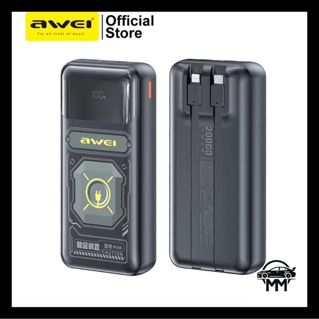 AWEI P99K 20000mAh 22.5W Super Fast Charging Power Bank with Digital Display