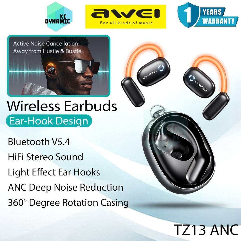 AWEI TZ13 Active Noise Cancelling (ANC) True Wireless Earbuds